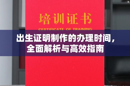 通河出生证明制作的办理时间，全面解析与高效指南