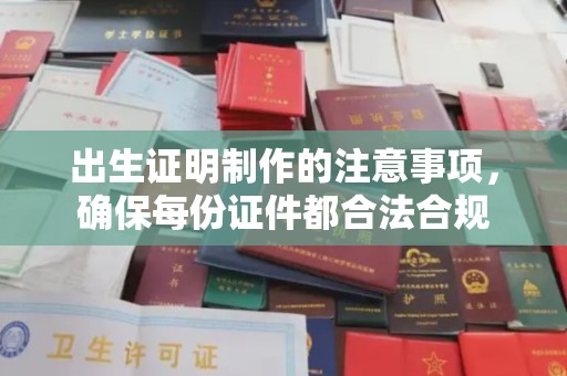 通河出生证明制作的注意事项，确保每份证件都合法合规