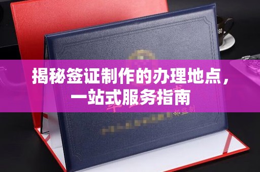通河揭秘签证制作的办理地点，一站式服务指南