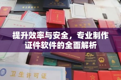 通河提升效率与安全，专业制作证件软件的全面解析