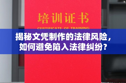 通河揭秘文凭制作的法律风险，如何避免陷入法律纠纷？